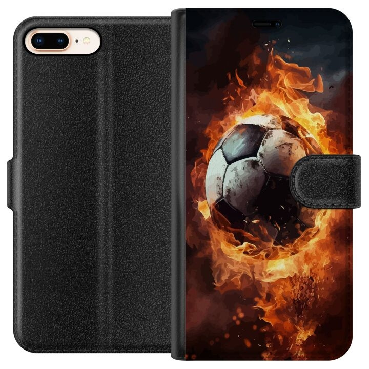 Wallet case for Apple iPhone 7 Plus with Football design in the group SMARTPHONE & TABLETS / Phone cases / Apple / iPhone 7 Plus at TP E-commerce Nordic AB (A51452)