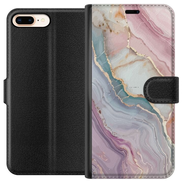 Wallet case for Apple iPhone 7 Plus with Marble design in the group SMARTPHONE & TABLETS / Phone cases / Apple / iPhone 7 Plus at TP E-commerce Nordic AB (A51453)