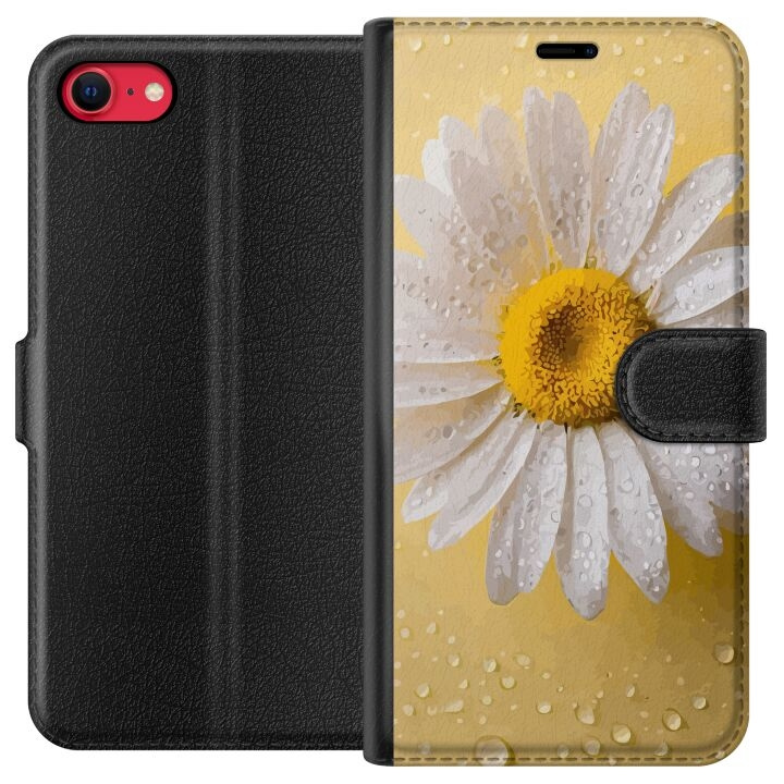 Wallet case for Apple iPhone SE (2020) with Porslinsblomma design in the group SMARTPHONE & TABLETS / Phone cases / Apple / iPhone SE (2nd gen & 3rd gen) / Wallet Case at TP E-commerce Nordic AB (A51593)