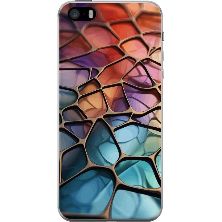 Mobile case for Apple iPhone SE (2016) with Metallic pattern design in the group SMARTPHONE & TABLETS / Phone cases / Apple / iPhone 5/5S/SE at TP E-commerce Nordic AB (A51684)