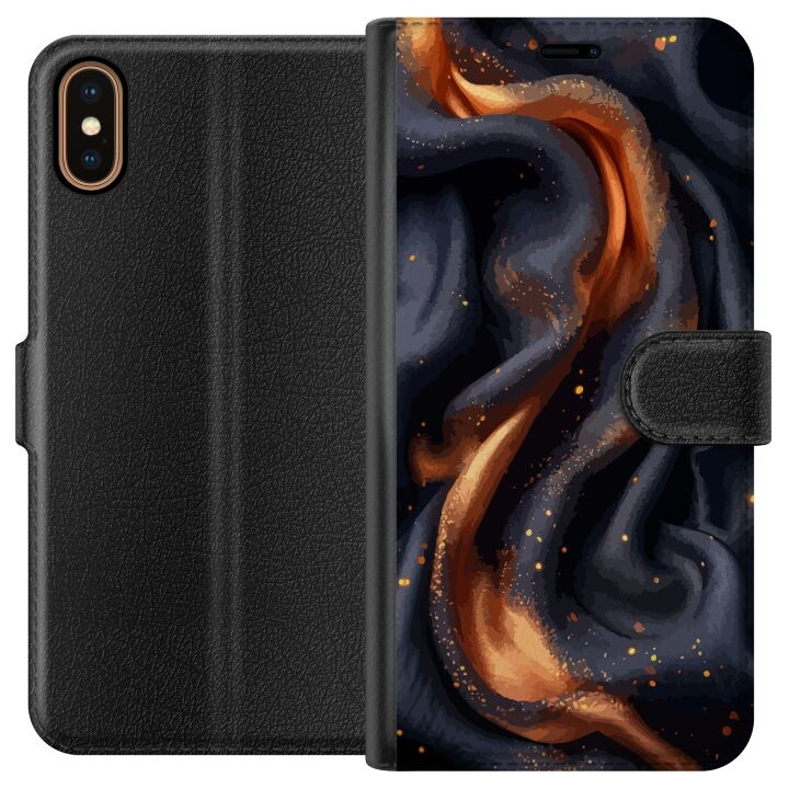 Wallet case for Apple iPhone X with Fiery silk design in the group SMARTPHONE & TABLETS / Phone cases / Apple / iPhone X/XS at TP E-commerce Nordic AB (A51756)