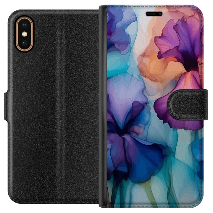 Wallet case for Apple iPhone X with Magical flowers design in the group SMARTPHONE & TABLETS / Phone cases / Apple / iPhone X/XS at TP E-commerce Nordic AB (A51758)