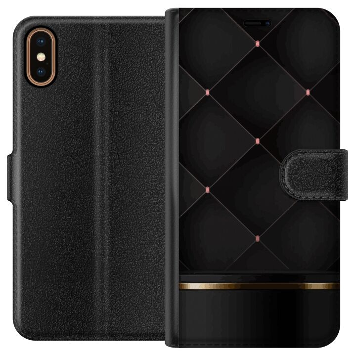 Wallet case for Apple iPhone X with Luxury line design in the group SMARTPHONE & TABLETS / Phone cases / Apple / iPhone X/XS at TP E-commerce Nordic AB (A51770)