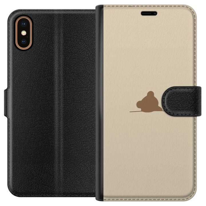 Wallet case for Apple iPhone X with Nalle design in the group SMARTPHONE & TABLETS / Phone cases / Apple / iPhone X/XS at TP E-commerce Nordic AB (A51775)