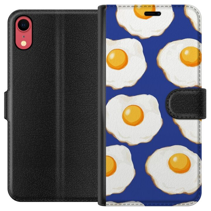 Wallet case for Apple iPhone XR with Fried eggs design in the group SMARTPHONE & TABLETS / Phone cases / Apple / iPhone XR at TP E-commerce Nordic AB (A51815)