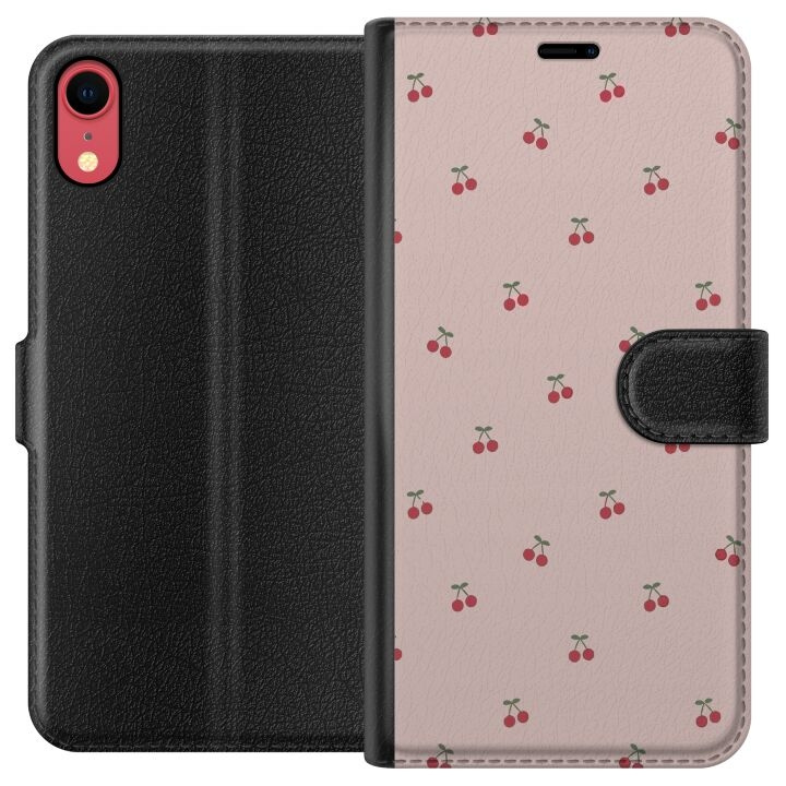 Wallet case for Apple iPhone XR with Cherry design in the group SMARTPHONE & TABLETS / Phone cases / Apple / iPhone XR at TP E-commerce Nordic AB (A51816)