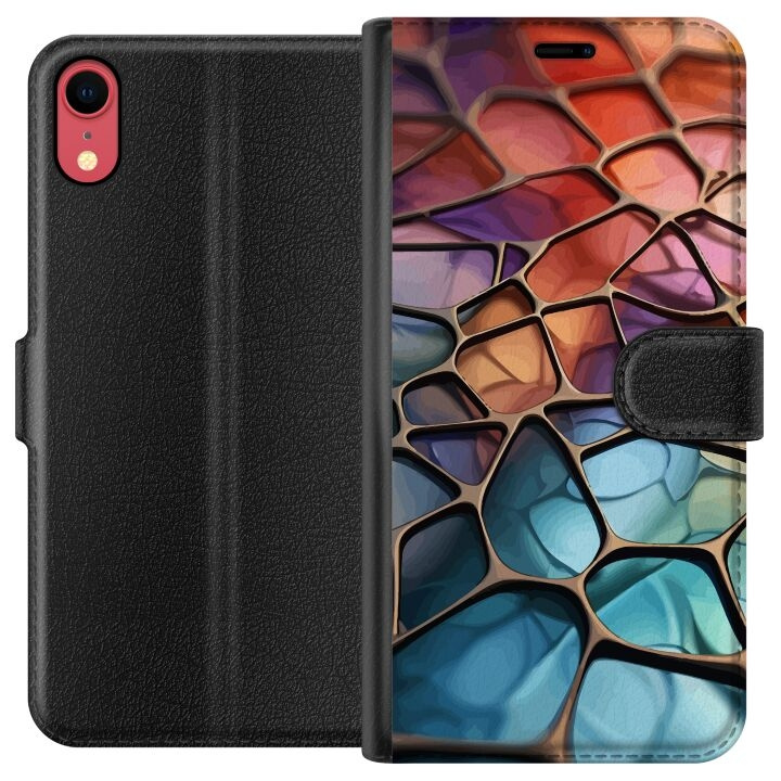 Wallet case for Apple iPhone XR with Metallic pattern design in the group SMARTPHONE & TABLETS / Phone cases / Apple / iPhone XR at TP E-commerce Nordic AB (A51819)