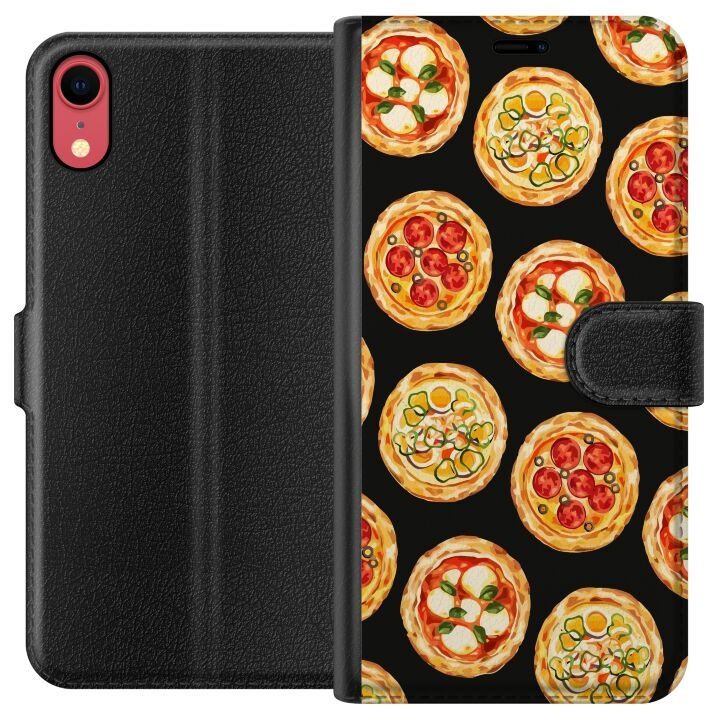 Wallet case for Apple iPhone XR with Pizza design in the group SMARTPHONE & TABLETS / Phone cases / Apple / iPhone XR at TP E-commerce Nordic AB (A51822)