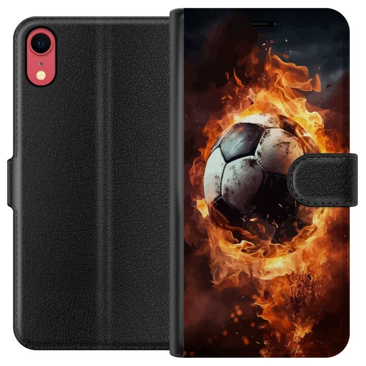 Wallet case for Apple iPhone XR with Football design in the group SMARTPHONE & TABLETS / Phone cases / Apple / iPhone XR at TP E-commerce Nordic AB (A51830)