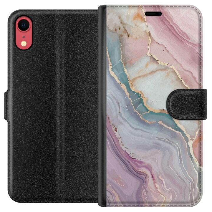 Wallet case for Apple iPhone XR with Marble design in the group SMARTPHONE & TABLETS / Phone cases / Apple / iPhone XR at TP E-commerce Nordic AB (A51831)