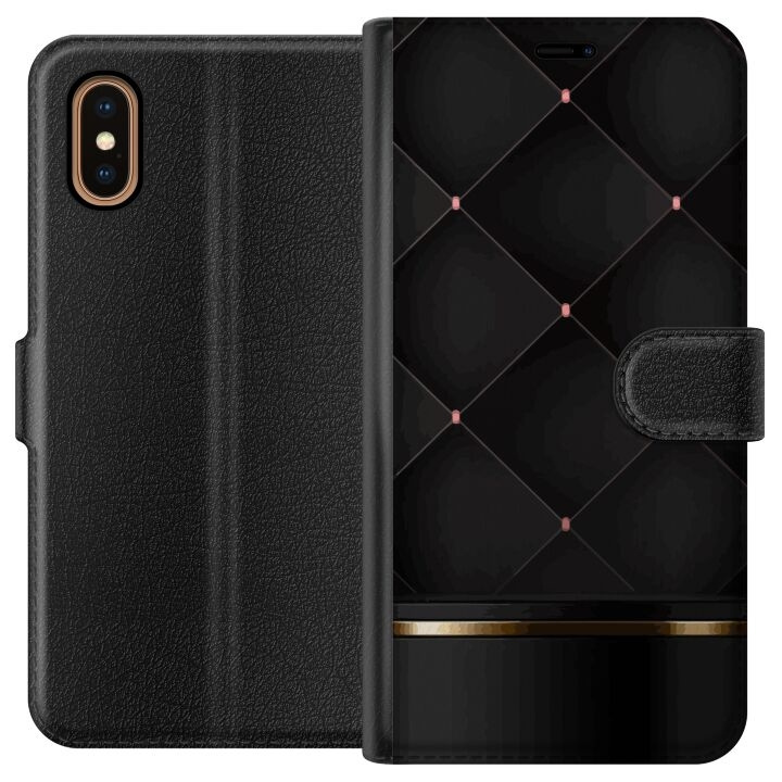 Wallet case for Apple iPhone XS Max with Luxury line design in the group SMARTPHONE & TABLETS / Phone cases / Apple / iPhone XS Max at TP E-commerce Nordic AB (A51932)