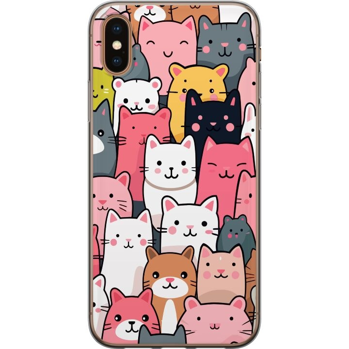 Mobile case for Apple iPhone XS Max with Cat pattern design in the group SMARTPHONE & TABLETS / Phone cases / Apple / iPhone XS Max at TP E-commerce Nordic AB (A51952)