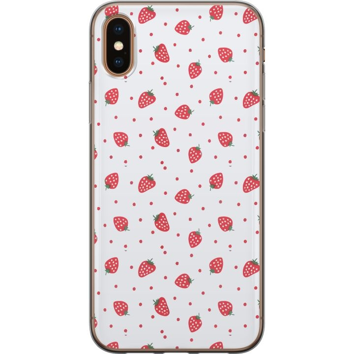 Mobile case for Apple iPhone XS Max with Strawberries design in the group SMARTPHONE & TABLETS / Phone cases / Apple / iPhone XS Max at TP E-commerce Nordic AB (A51961)