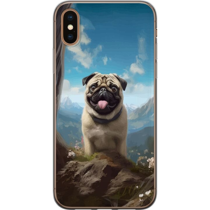 Mobile case for Apple iPhone XS Max with Happy Dog design in the group SMARTPHONE & TABLETS / Phone cases / Apple / iPhone XS Max at TP E-commerce Nordic AB (A51962)