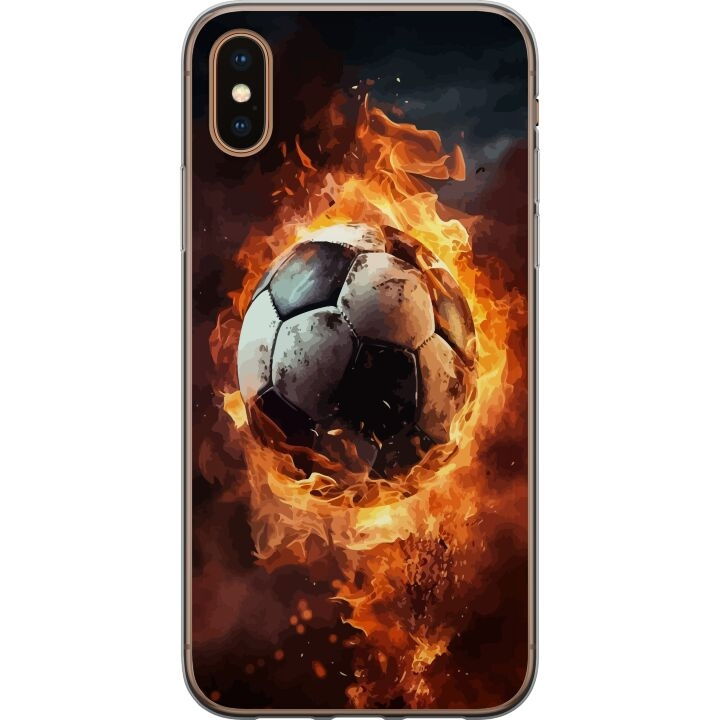 Mobile case for Apple iPhone XS Max with Football design in the group SMARTPHONE & TABLETS / Phone cases / Apple / iPhone XS Max at TP E-commerce Nordic AB (A51965)