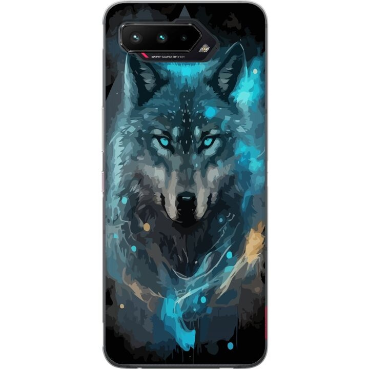 Mobile case for Asus ROG Phone 5 with Wolf design in the group SMARTPHONE & TABLETS / Phone cases / Asus at TP E-commerce Nordic AB (A51976)