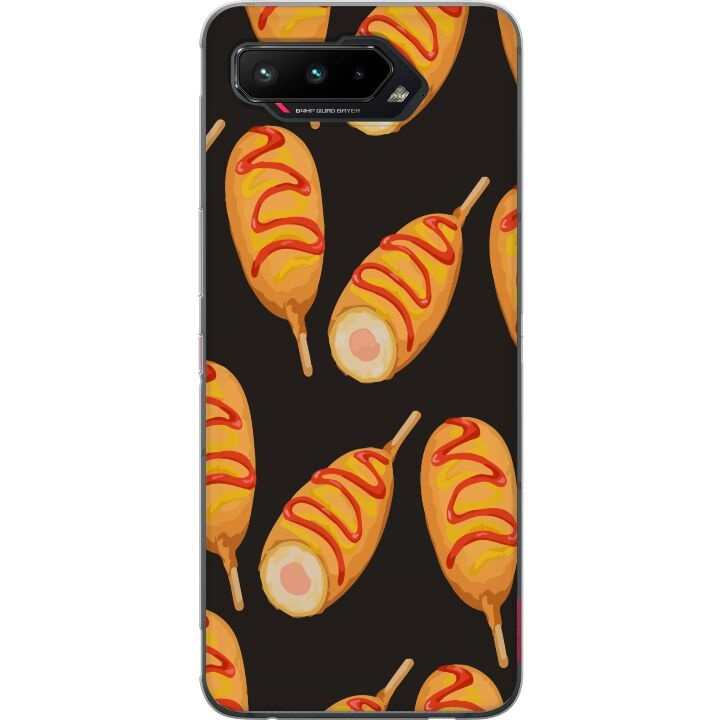 Mobile case for Asus ROG Phone 5 with Chicken drumstick design in the group SMARTPHONE & TABLETS / Phone cases / Asus at TP E-commerce Nordic AB (A51980)