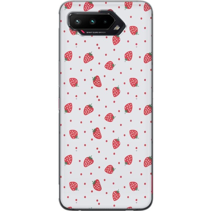 Mobile case for Asus ROG Phone 5 with Strawberries design in the group SMARTPHONE & TABLETS / Phone cases / Asus at TP E-commerce Nordic AB (A51988)