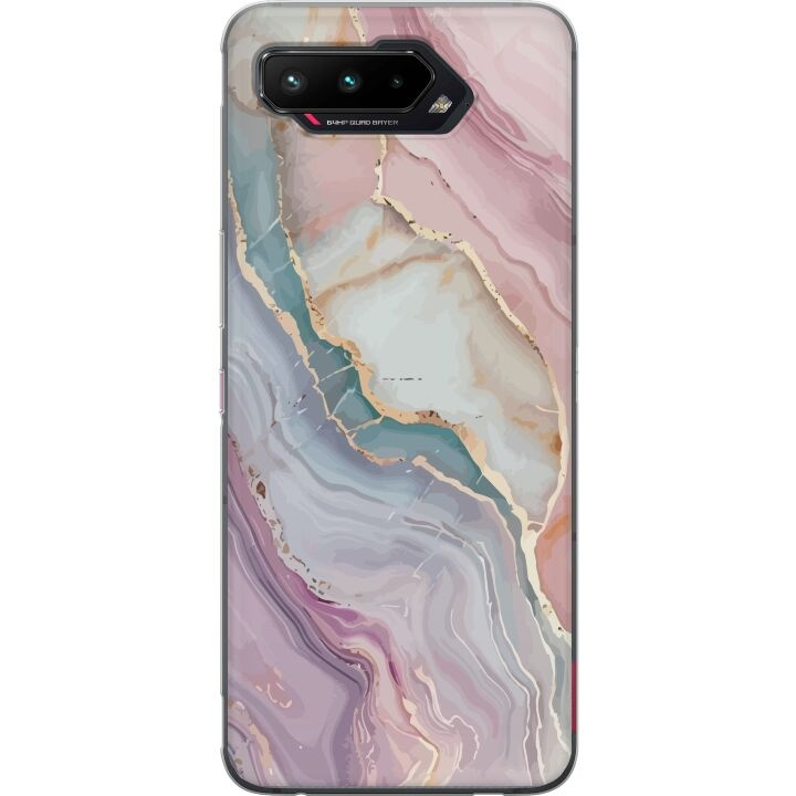 Mobile case for Asus ROG Phone 5 with Marble design in the group SMARTPHONE & TABLETS / Phone cases / Asus at TP E-commerce Nordic AB (A51993)