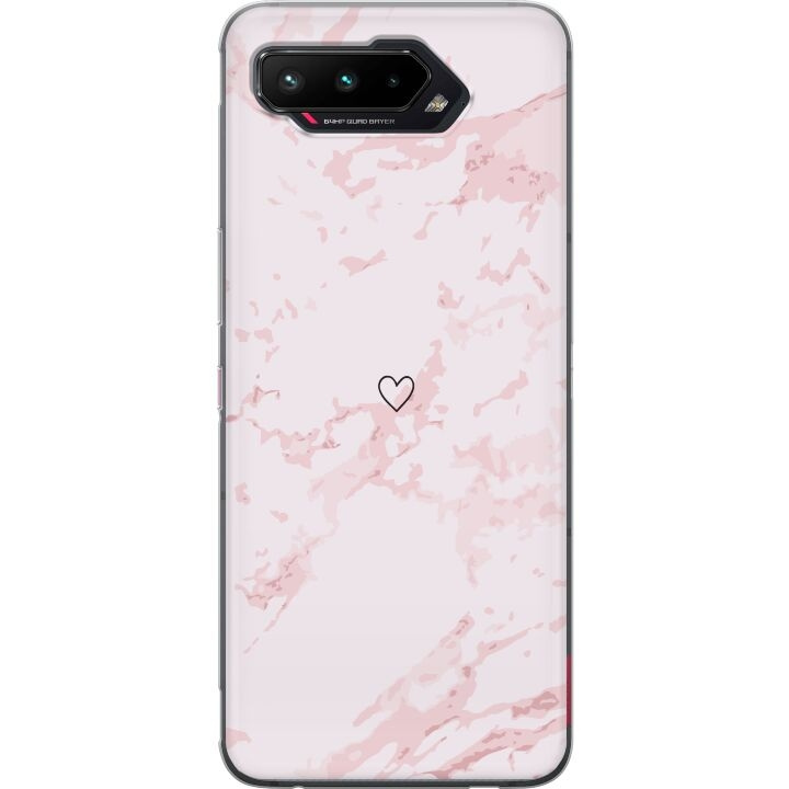 Mobile case for Asus ROG Phone 5 with Pink Heart design in the group SMARTPHONE & TABLETS / Phone cases / Asus at TP E-commerce Nordic AB (A51994)