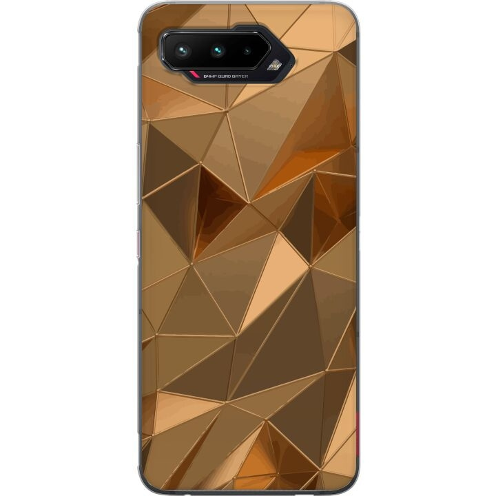 Mobile case for Asus ROG Phone 5 with 3D Gold design in the group SMARTPHONE & TABLETS / Phone cases / Asus at TP E-commerce Nordic AB (A51995)