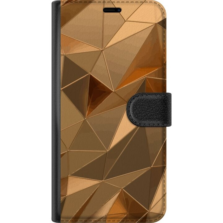 Wallet case for Asus ROG Phone 7 with 3D Gold design in the group SMARTPHONE & TABLETS / Phone cases / Asus at TP E-commerce Nordic AB (A52022)