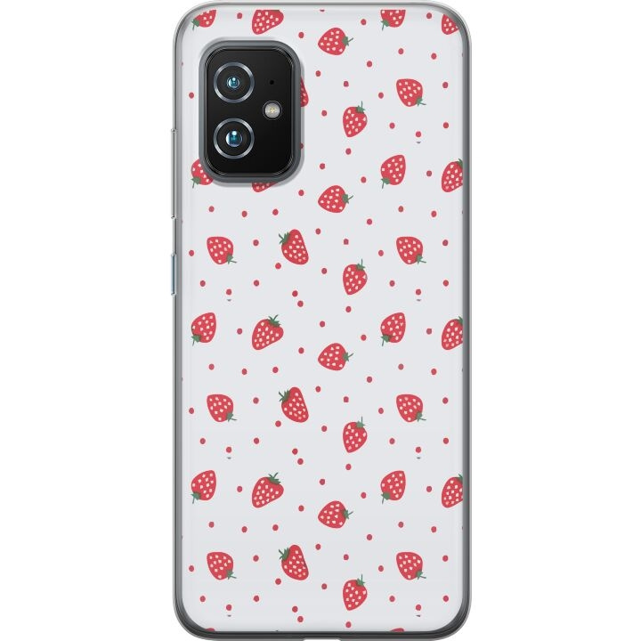 Mobile case for Asus Zenfone 8 with Strawberries design in the group SMARTPHONE & TABLETS / Phone cases / Asus at TP E-commerce Nordic AB (A52042)