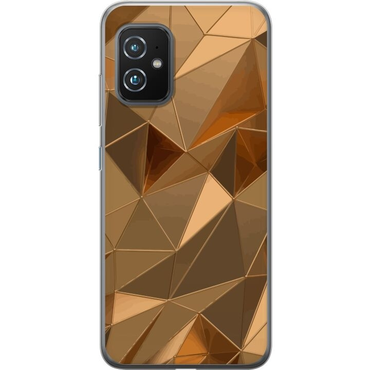 Mobile case for Asus Zenfone 8 with 3D Gold design in the group SMARTPHONE & TABLETS / Phone cases / Asus at TP E-commerce Nordic AB (A52049)