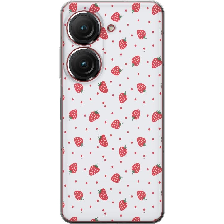 Mobile case for Asus Zenfone 9 with Strawberries design in the group SMARTPHONE & TABLETS / Phone cases / Asus at TP E-commerce Nordic AB (A52069)