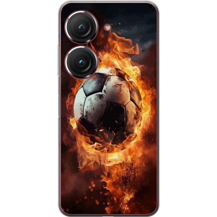 Mobile case for Asus Zenfone 9 with Football design in the group SMARTPHONE & TABLETS / Phone cases / Asus at TP E-commerce Nordic AB (A52073)