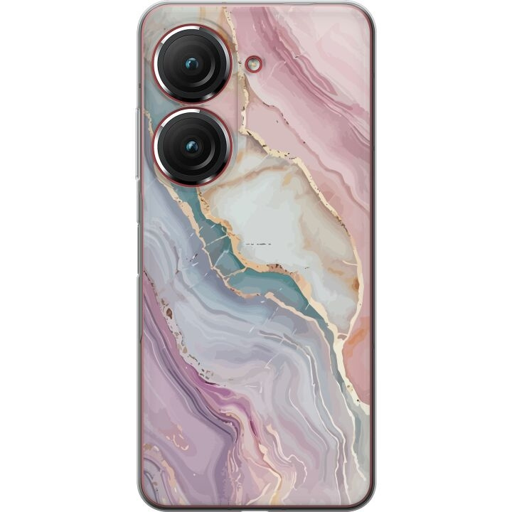 Mobile case for Asus Zenfone 9 with Marble design in the group SMARTPHONE & TABLETS / Phone cases / Asus at TP E-commerce Nordic AB (A52074)