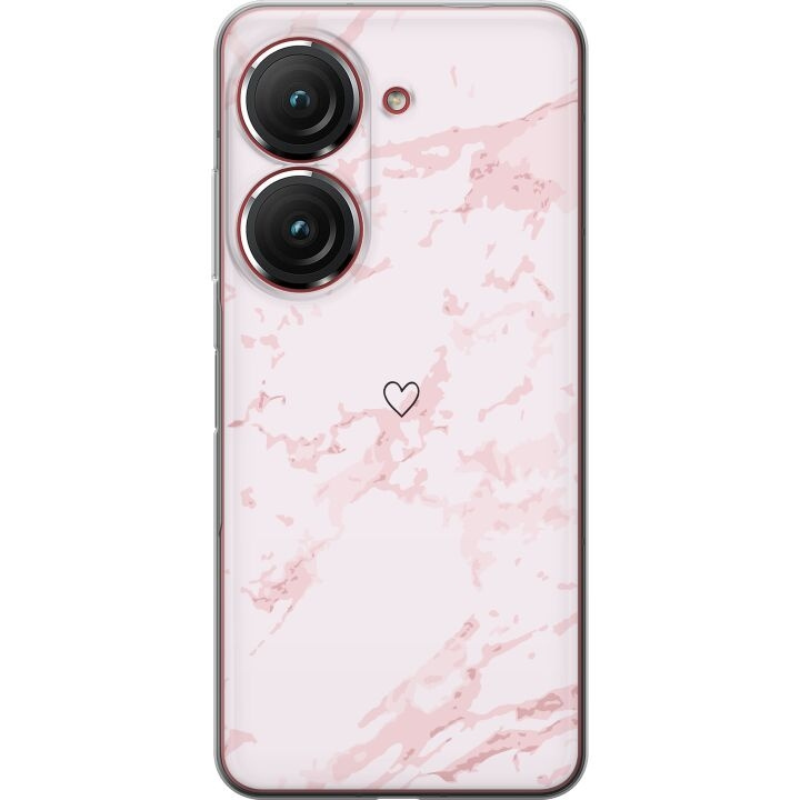 Mobile case for Asus Zenfone 9 with Pink Heart design in the group SMARTPHONE & TABLETS / Phone cases / Asus at TP E-commerce Nordic AB (A52075)