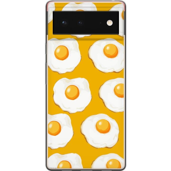 Mobile case for Google Pixel 6 with Fried egg design in the group SMARTPHONE & TABLETS / Phone cases / Google at TP E-commerce Nordic AB (A52081)