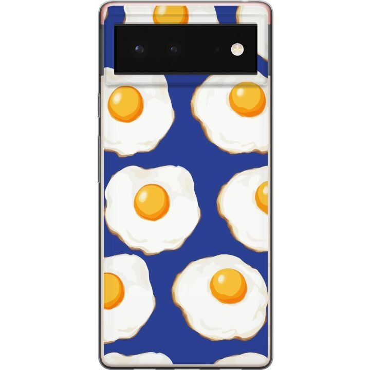 Mobile case for Google Pixel 6 with Fried eggs design in the group SMARTPHONE & TABLETS / Phone cases / Google at TP E-commerce Nordic AB (A52085)