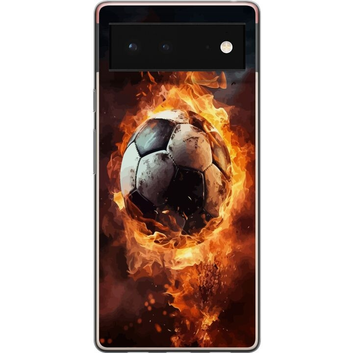 Mobile case for Google Pixel 6 with Football design in the group SMARTPHONE & TABLETS / Phone cases / Google at TP E-commerce Nordic AB (A52100)