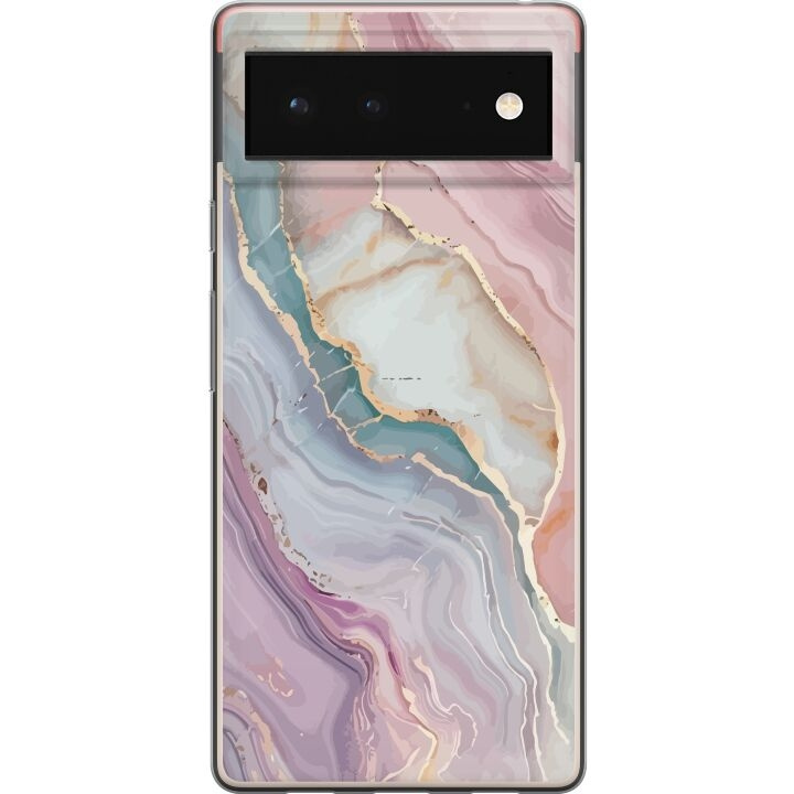 Mobile case for Google Pixel 6 with Marble design in the group SMARTPHONE & TABLETS / Phone cases / Google at TP E-commerce Nordic AB (A52101)