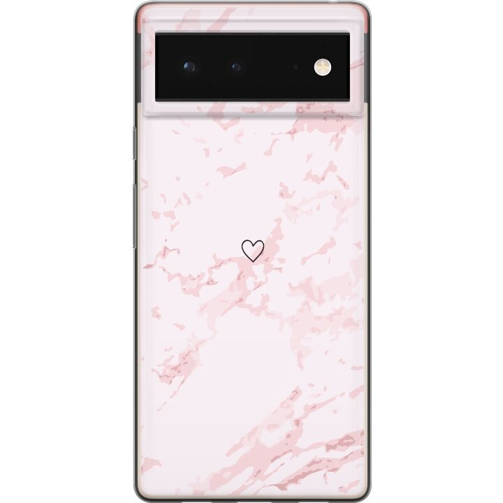 Mobile case for Google Pixel 6 with Pink Heart design in the group SMARTPHONE & TABLETS / Phone cases / Google at TP E-commerce Nordic AB (A52102)