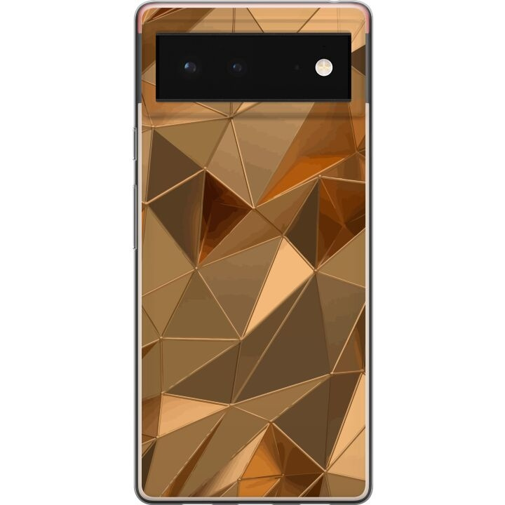 Mobile case for Google Pixel 6 with 3D Gold design in the group SMARTPHONE & TABLETS / Phone cases / Google at TP E-commerce Nordic AB (A52103)