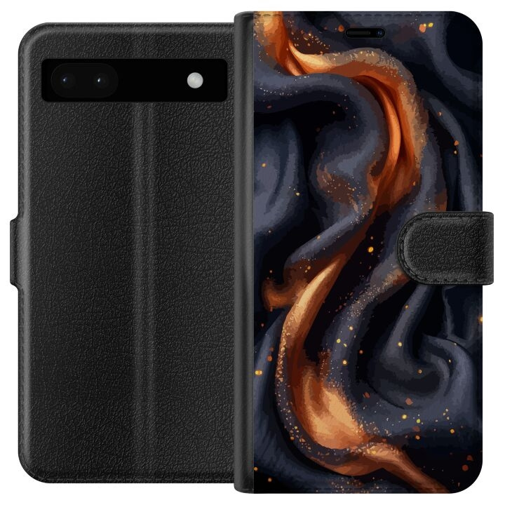 Wallet case for Google Pixel 6a with Fiery silk design in the group SMARTPHONE & TABLETS / Phone cases / Google at TP E-commerce Nordic AB (A52107)