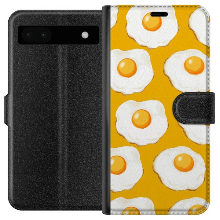 Wallet case for Google Pixel 6a with Fried egg design in the group SMARTPHONE & TABLETS / Phone cases / Google at TP E-commerce Nordic AB (A52108)