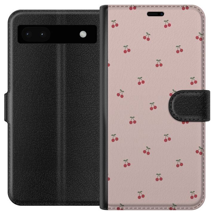 Wallet case for Google Pixel 6a with Cherry design in the group SMARTPHONE & TABLETS / Phone cases / Google at TP E-commerce Nordic AB (A52113)