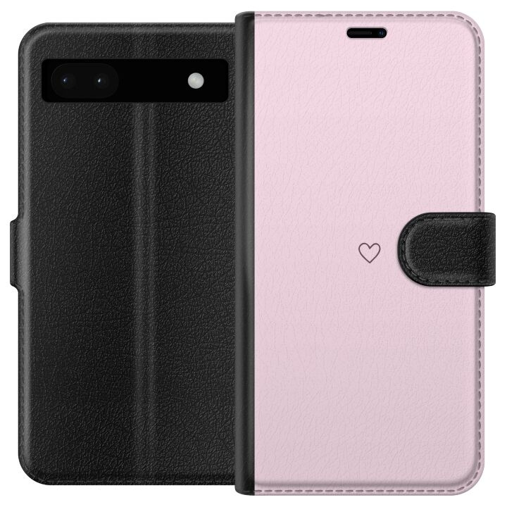 Wallet case for Google Pixel 6a with Heart design in the group SMARTPHONE & TABLETS / Phone cases / Google at TP E-commerce Nordic AB (A52125)