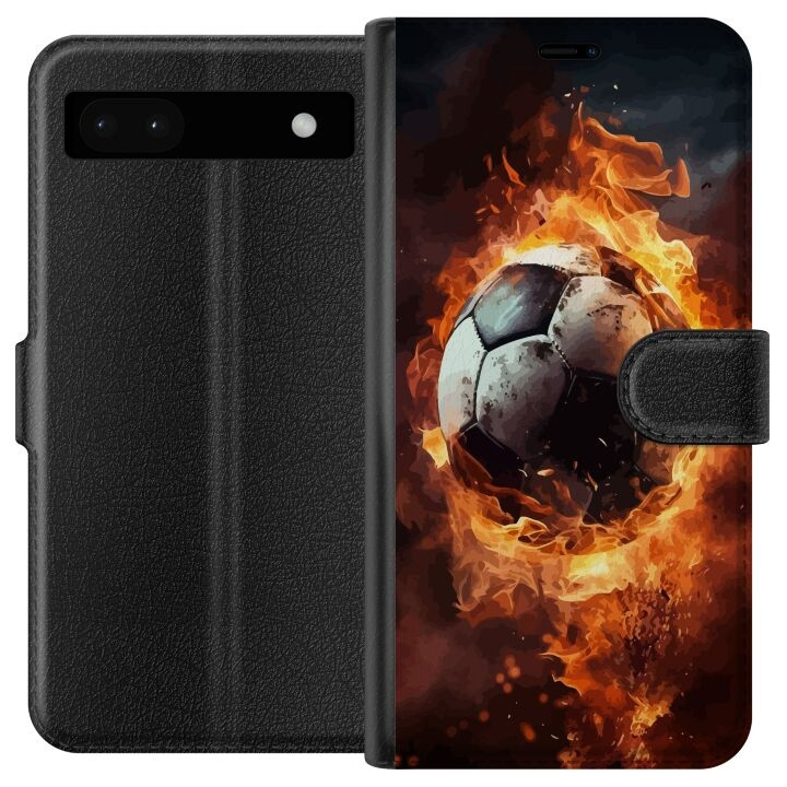 Wallet case for Google Pixel 6a with Football design in the group SMARTPHONE & TABLETS / Phone cases / Google at TP E-commerce Nordic AB (A52127)