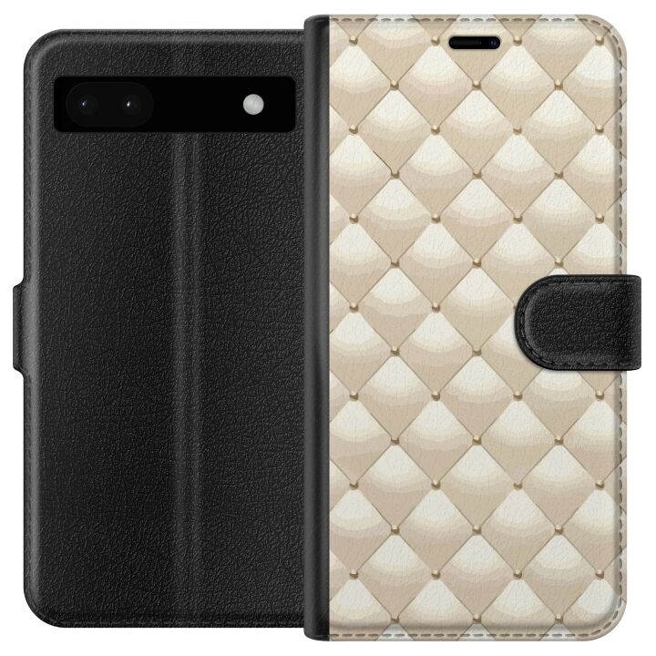 Wallet case for Google Pixel 6a with Gold shine design in the group SMARTPHONE & TABLETS / Phone cases / Google at TP E-commerce Nordic AB (A52132)