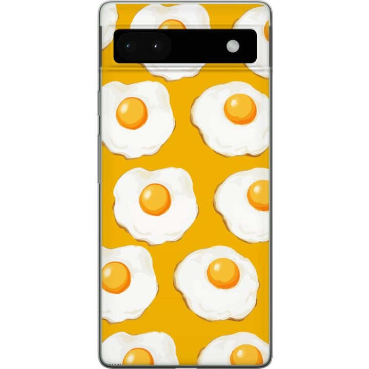 Mobile case for Google Pixel 6a with Fried egg design in the group SMARTPHONE & TABLETS / Phone cases / Google at TP E-commerce Nordic AB (A52135)