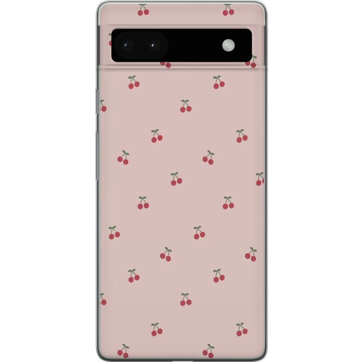 Mobile case for Google Pixel 6a with Cherry design in the group SMARTPHONE & TABLETS / Phone cases / Google at TP E-commerce Nordic AB (A52140)