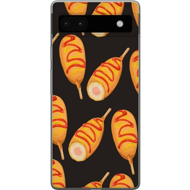 Mobile case for Google Pixel 6a with Chicken drumstick design in the group SMARTPHONE & TABLETS / Phone cases / Google at TP E-commerce Nordic AB (A52142)