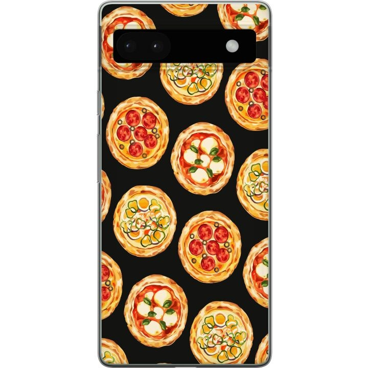 Mobile case for Google Pixel 6a with Pizza design in the group SMARTPHONE & TABLETS / Phone cases / Google at TP E-commerce Nordic AB (A52146)