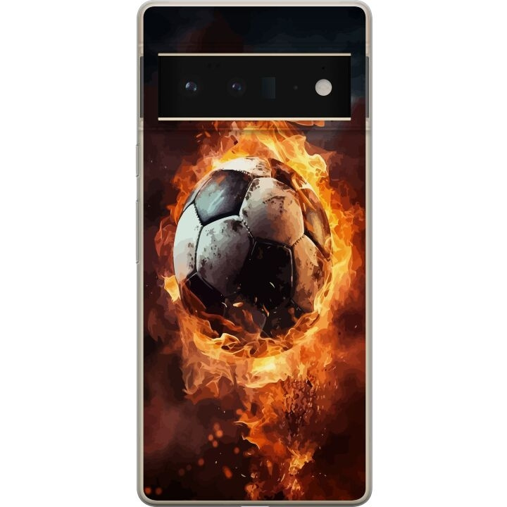 Mobile case for Google Pixel 6 Pro with Football design in the group SMARTPHONE & TABLETS / Phone cases / Google at TP E-commerce Nordic AB (A52181)