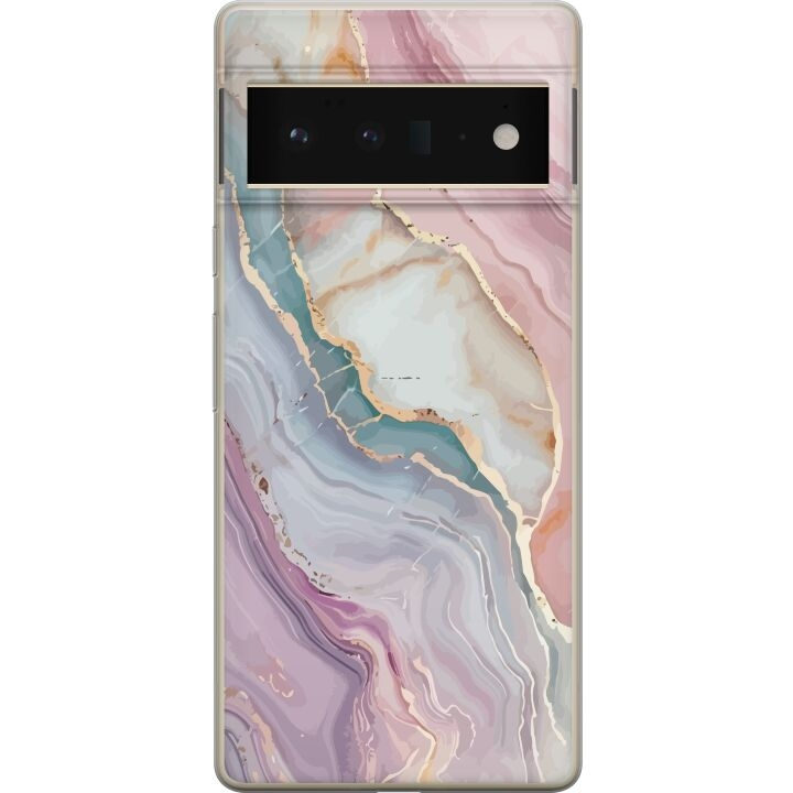 Mobile case for Google Pixel 6 Pro with Marble design in the group SMARTPHONE & TABLETS / Phone cases / Google at TP E-commerce Nordic AB (A52182)